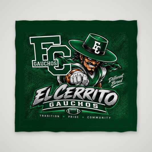 El Cerrito Gauchos Spirit Towel – Towel – Forest Green