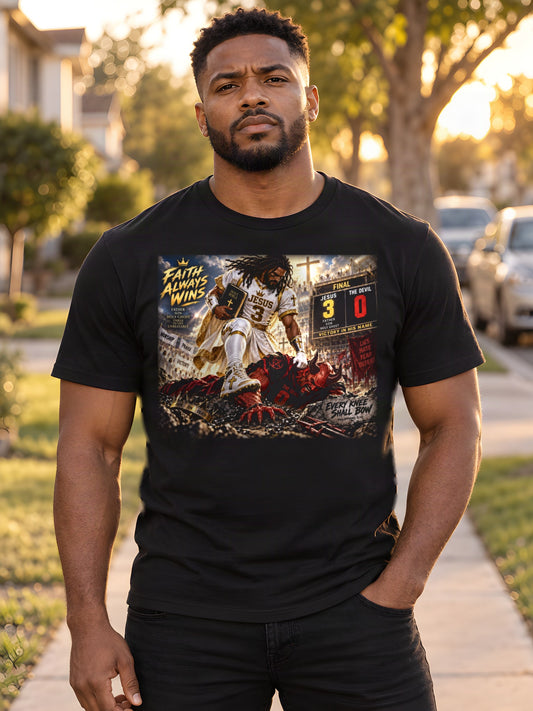Live By Faith: Game Day worn by a model