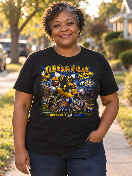 Greenville Hornets: Swarm Day worn by a model