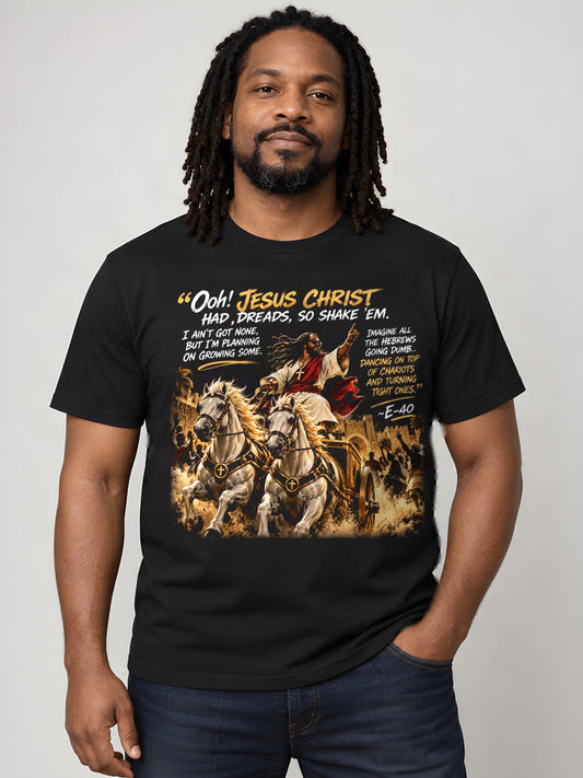 Dreads & Divinity worn by a model