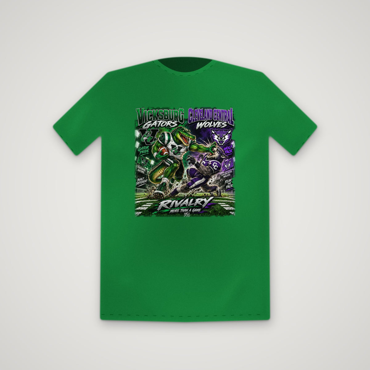 Vicksburg Gators: Rivalry Week β Tee β Kelly Green