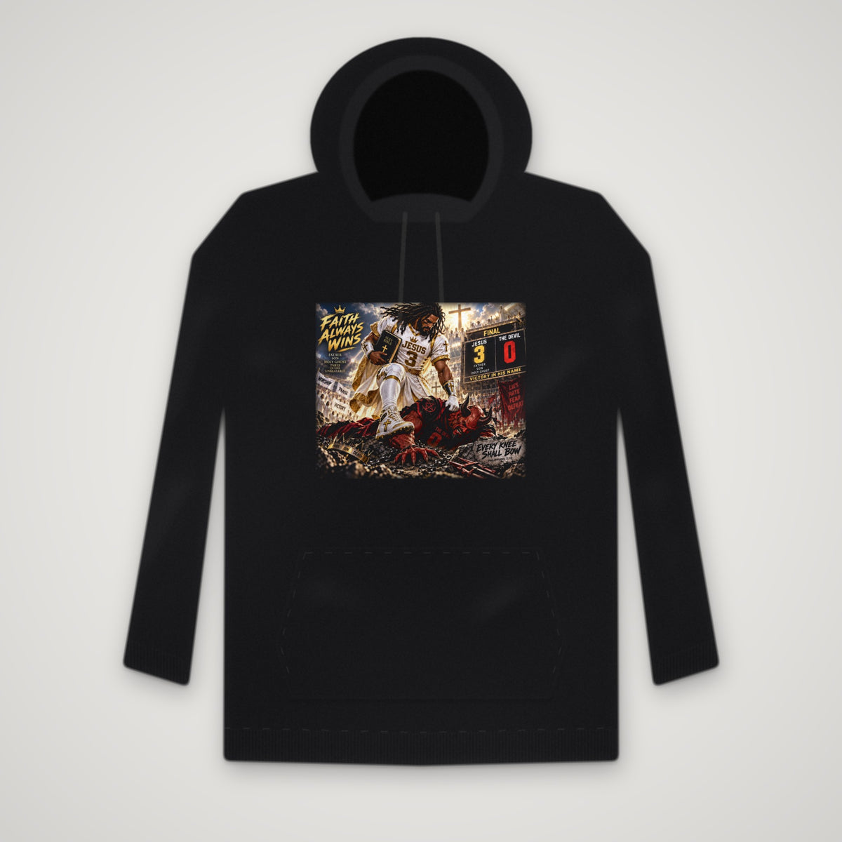 Live By Faith: Game Day – Hoodie – Black