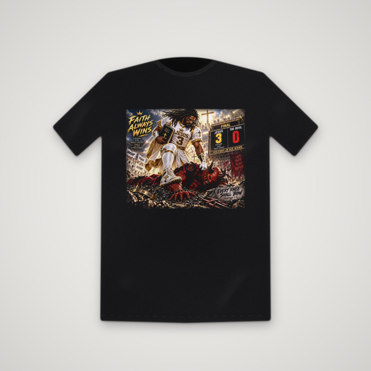 Live By Faith: Game Day – Tee – Black