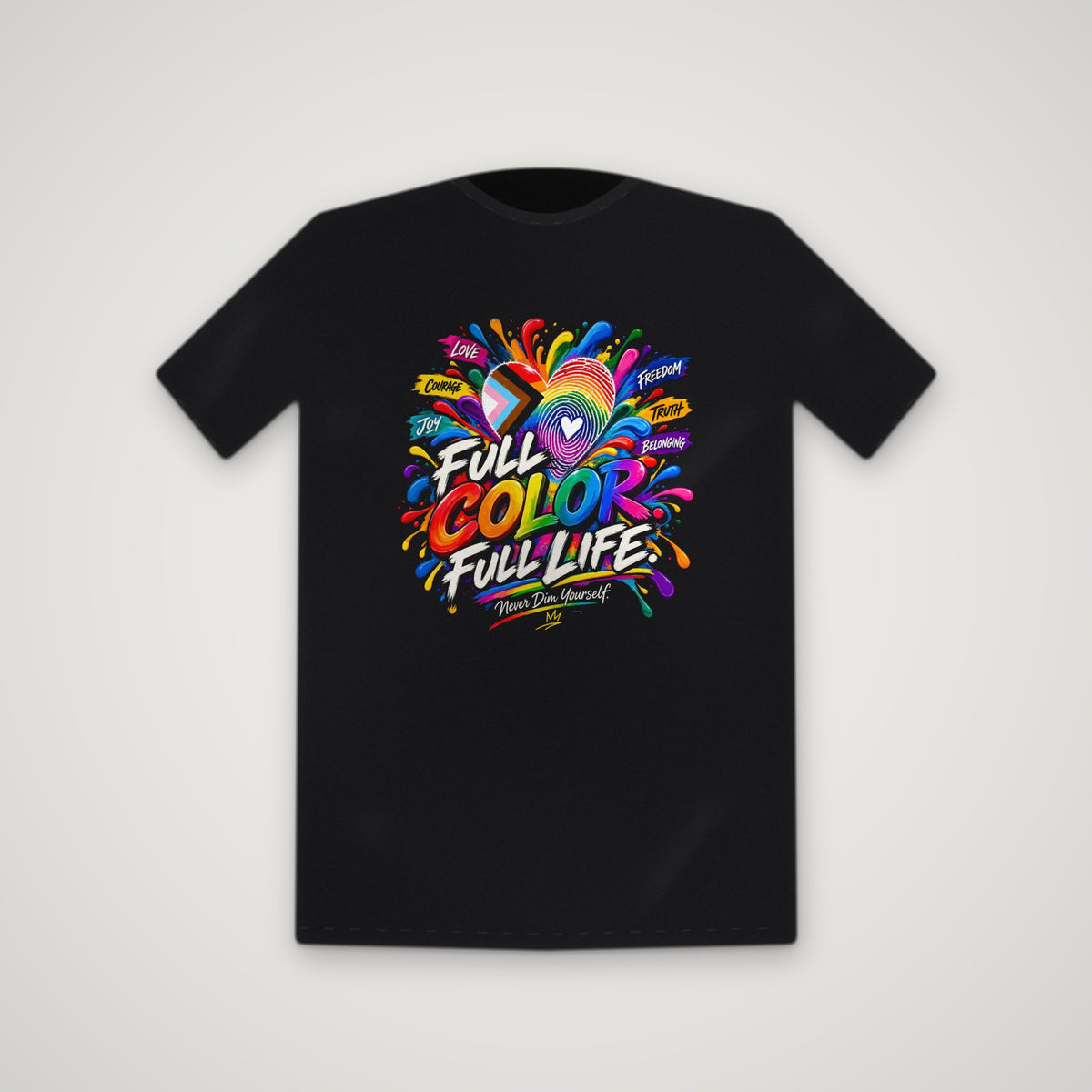 Live In Full Color – Tee – Black