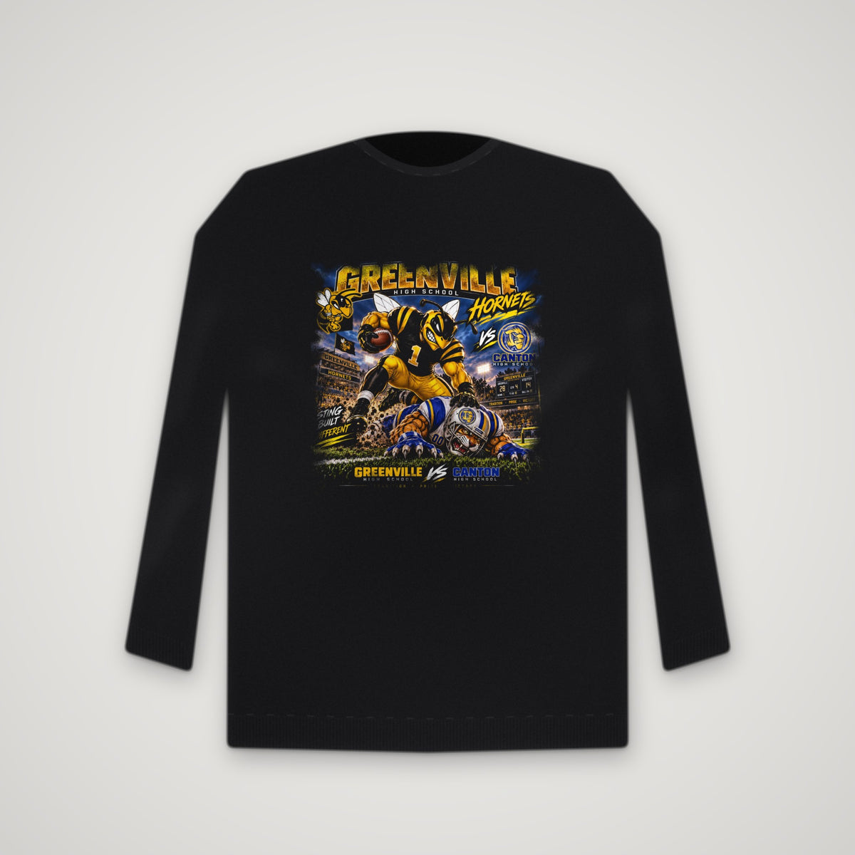 Greenville Hornets: Swarm Day – Crewneck – Black