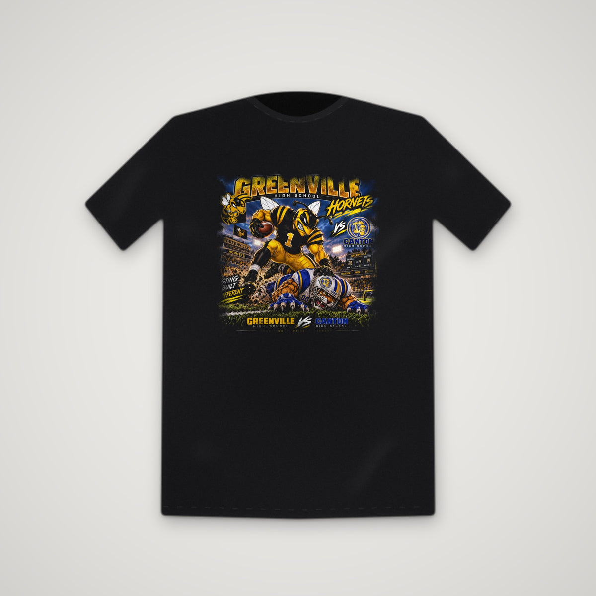 Greenville Hornets: Swarm Day – Tee – Black