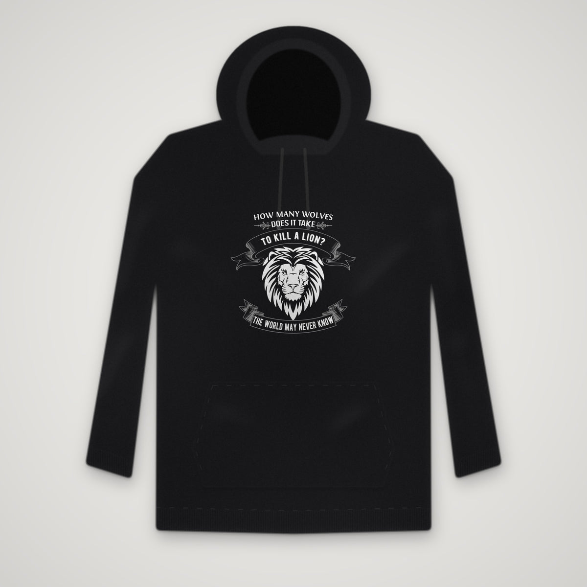 Live Like The Lion – Hoodie – Black