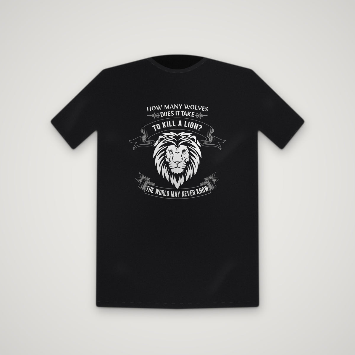 Live Like The Lion – Tee – Black