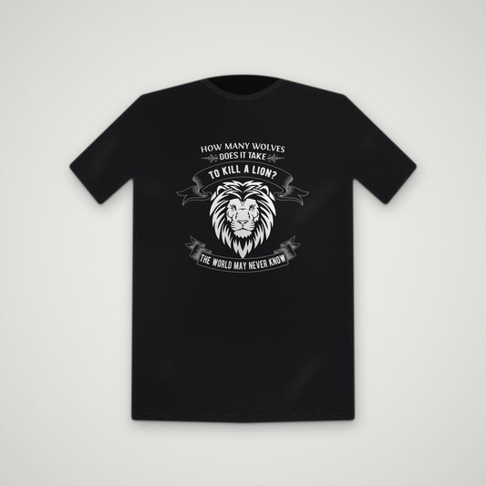Live Like The Lion – Tee – Black