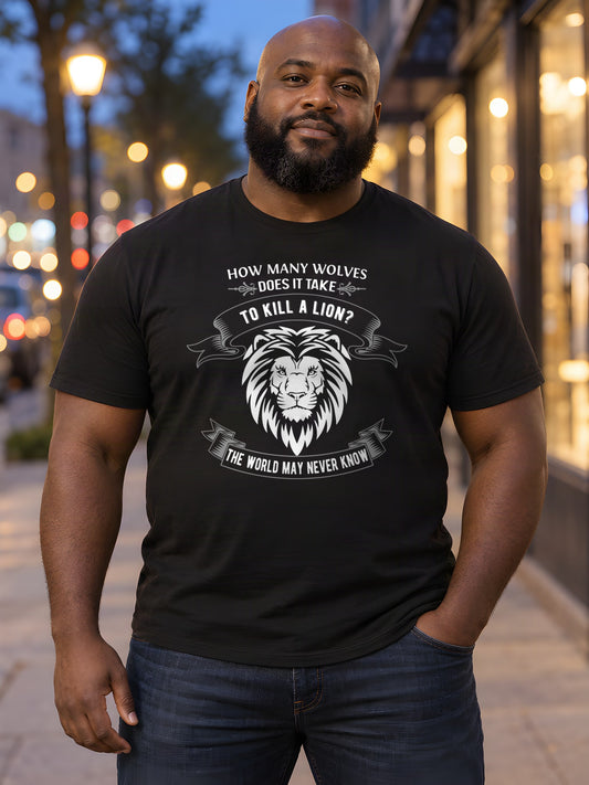 Live Like The Lion worn by a model