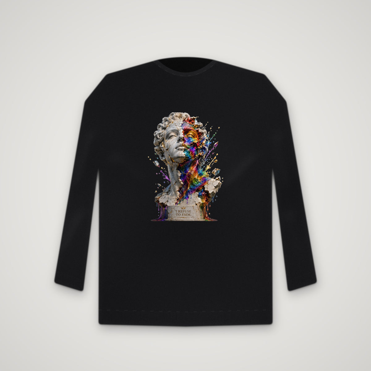 Live By Color, Never Fade – Crewneck – Black