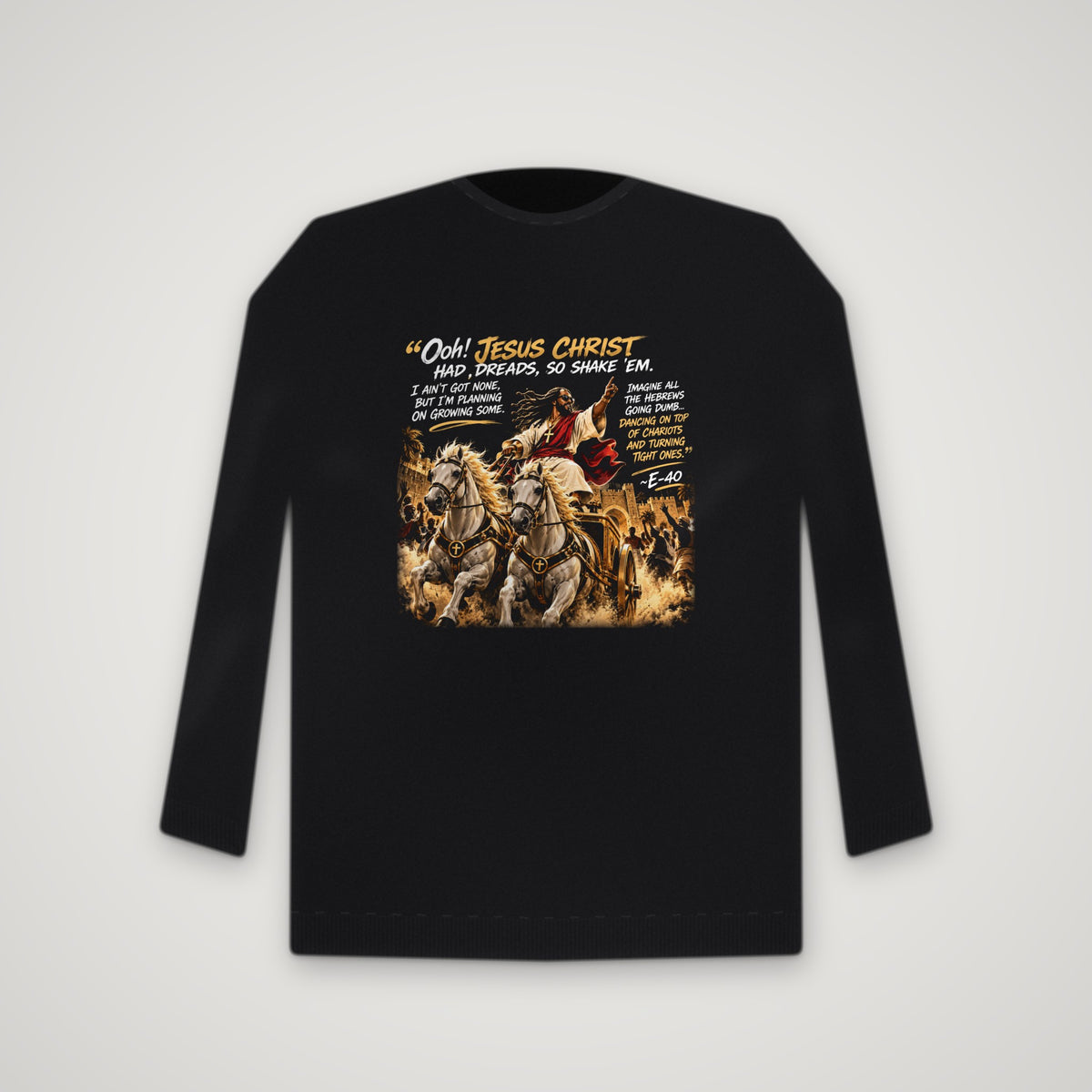 Dreads & Divinity – Crewneck – Black