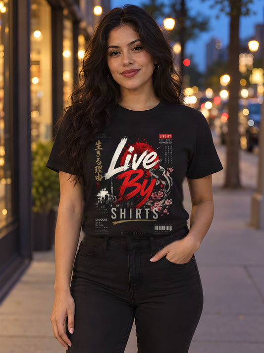 Live Like the Koi worn by a model