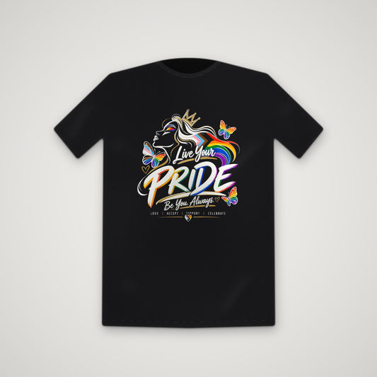 Live Loud, Live Proud – Tee – Black