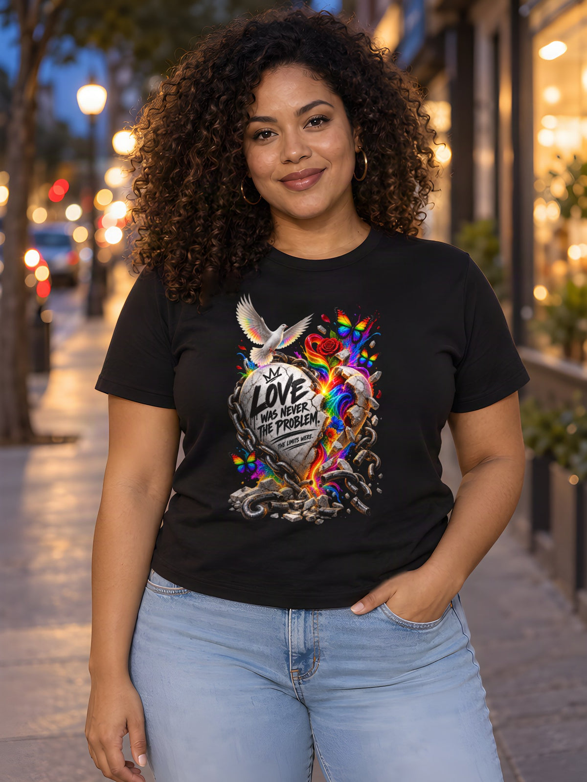 Live By Love worn by a model