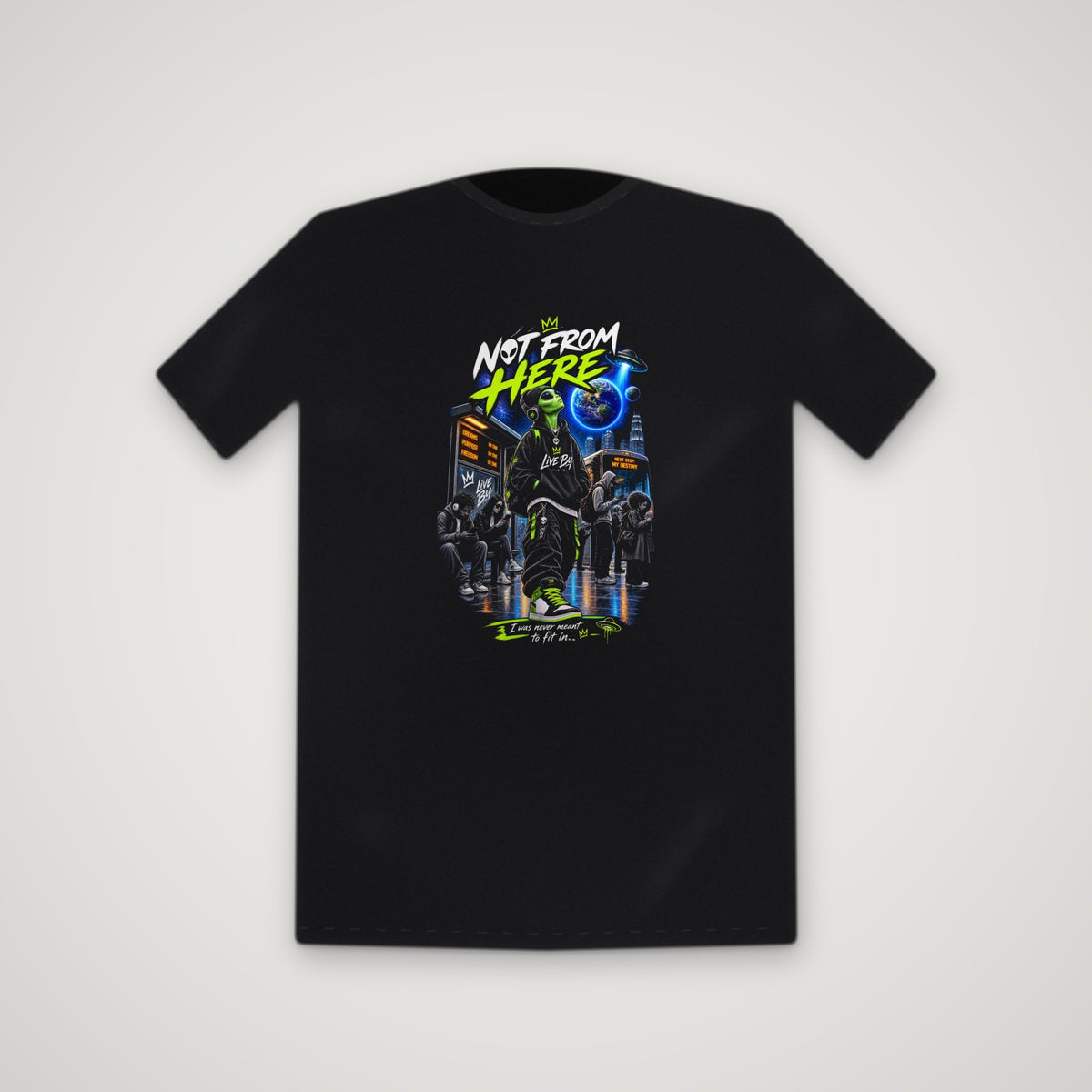 Live Out Of This World – Tee – Black