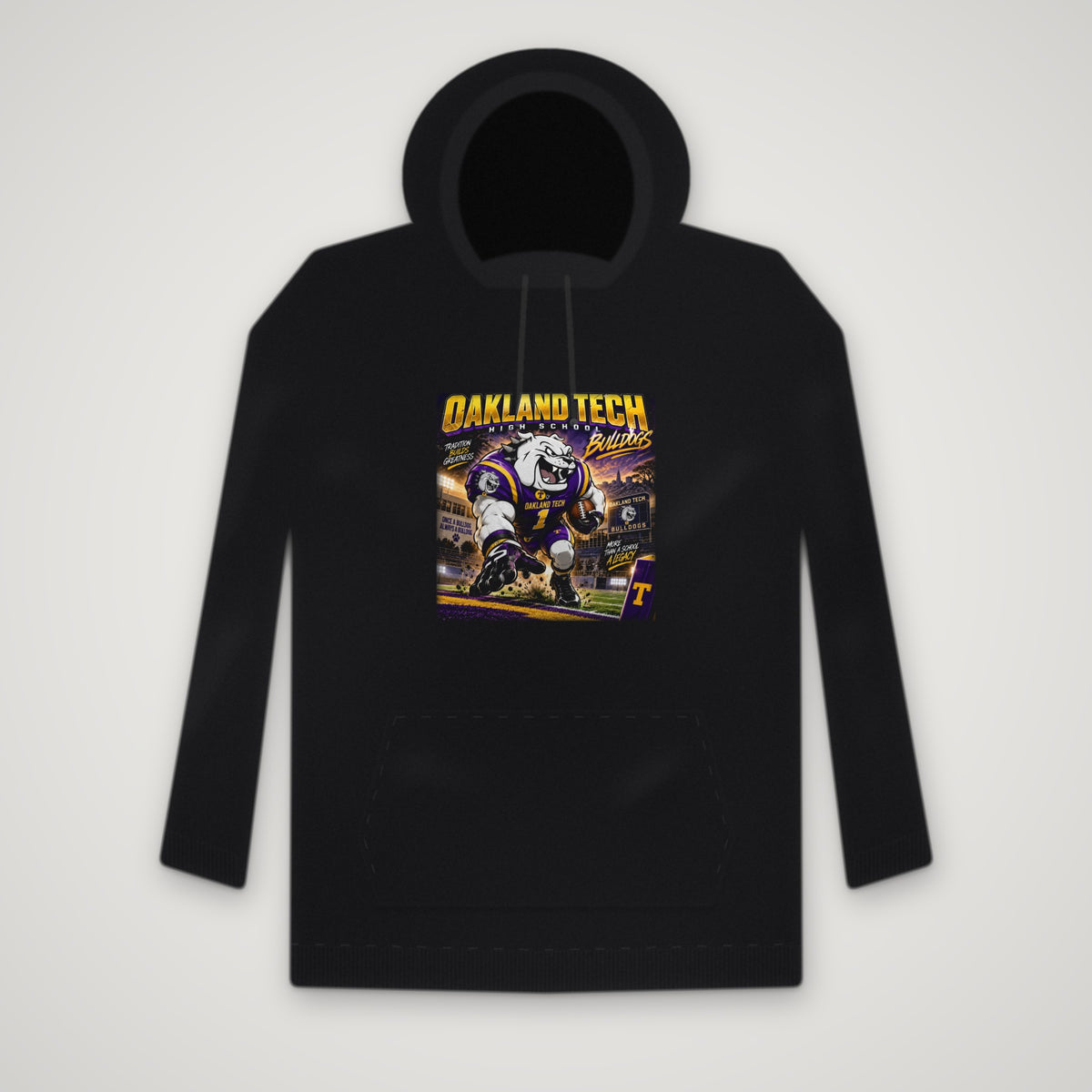 Oakland Tech Bulldogs: Big Game – Hoodie – Black