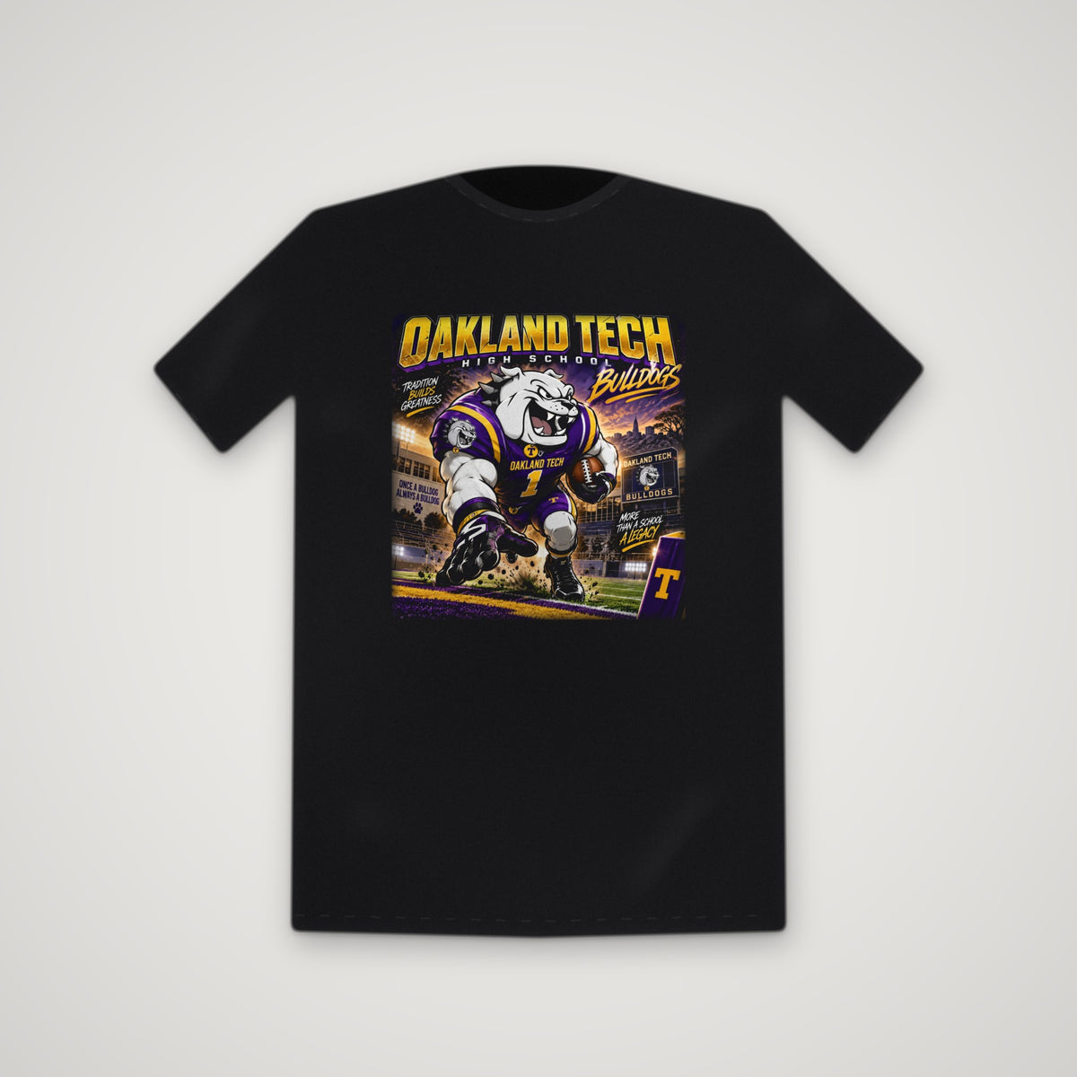 Oakland Tech Bulldogs: Big Game – Tee – Black