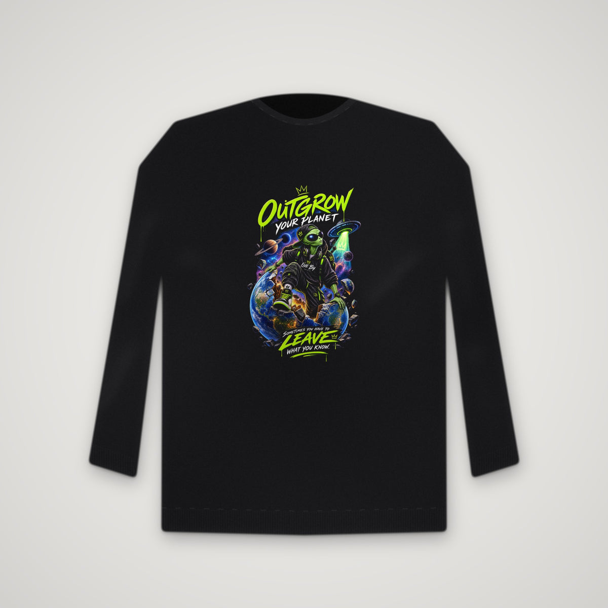 Bigger Than This Planet – Crewneck – Black