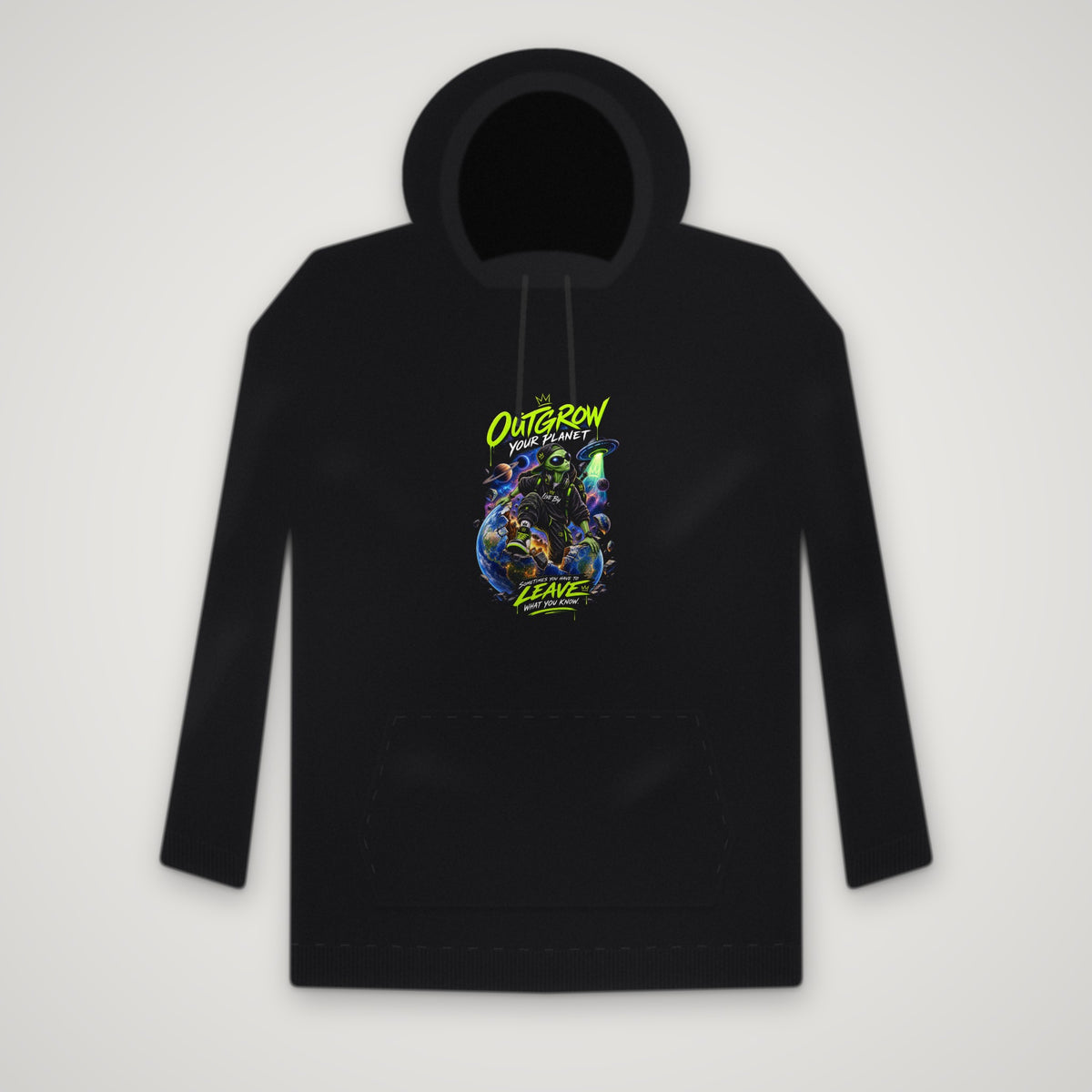 Bigger Than This Planet – Hoodie – Black