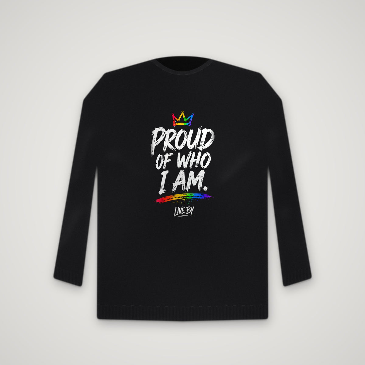Live By Me – Crewneck – Black