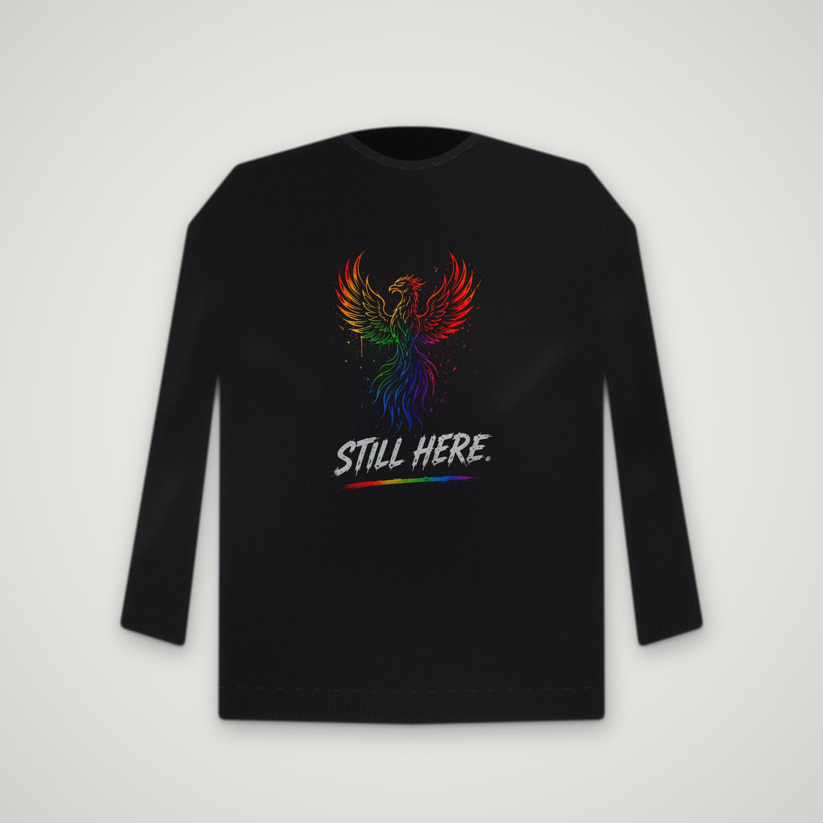 Rise. Still Here. – Crewneck – Black