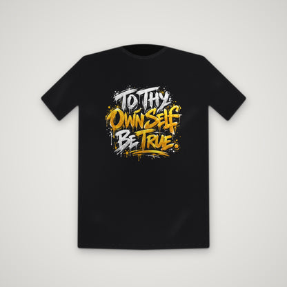 To Thy Own Self Be True – Tee – Black