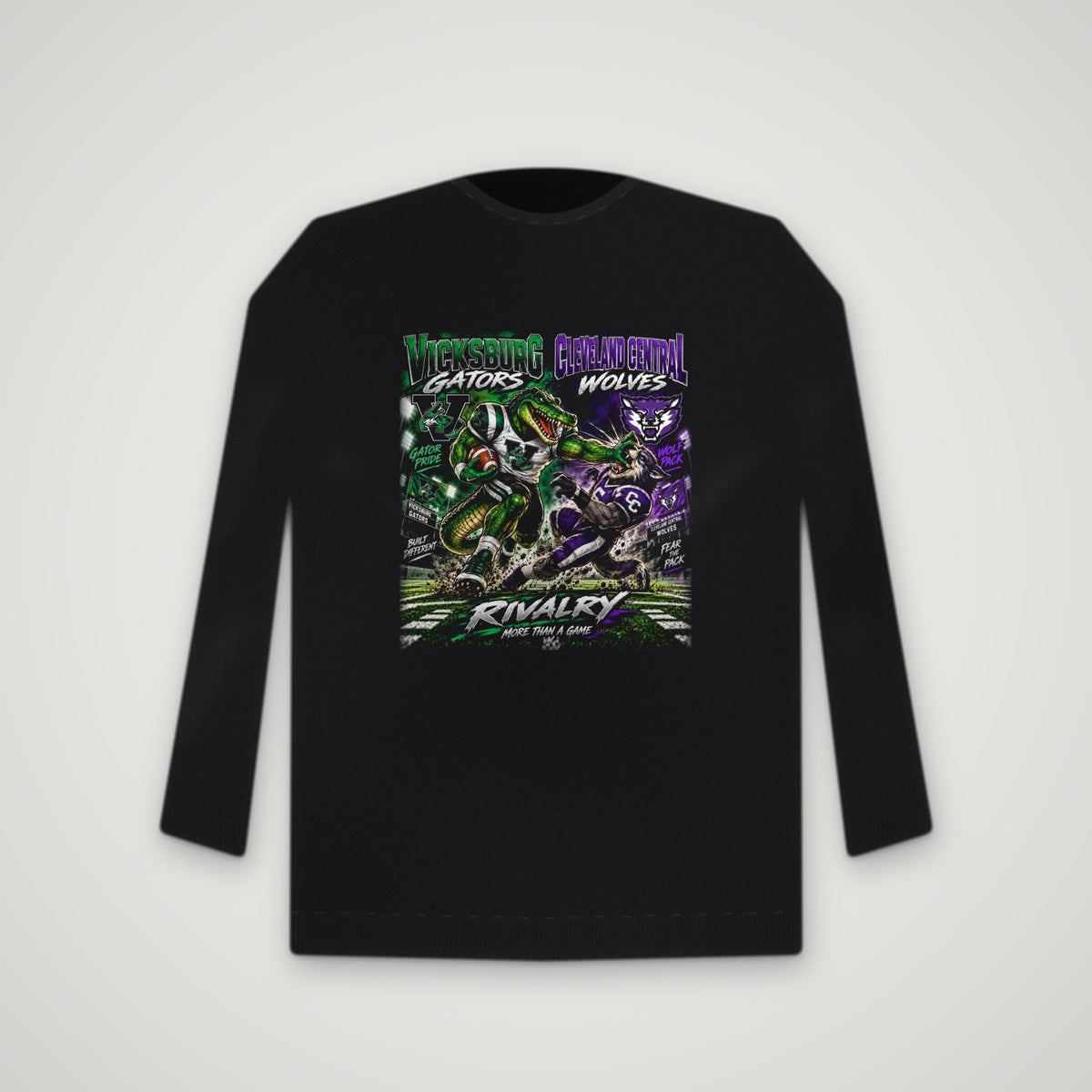Vicksburg Gators: Rivalry Week – Crewneck – Black