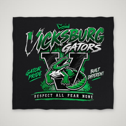Vicksburg Gators Spirit Towel – Towel – Black