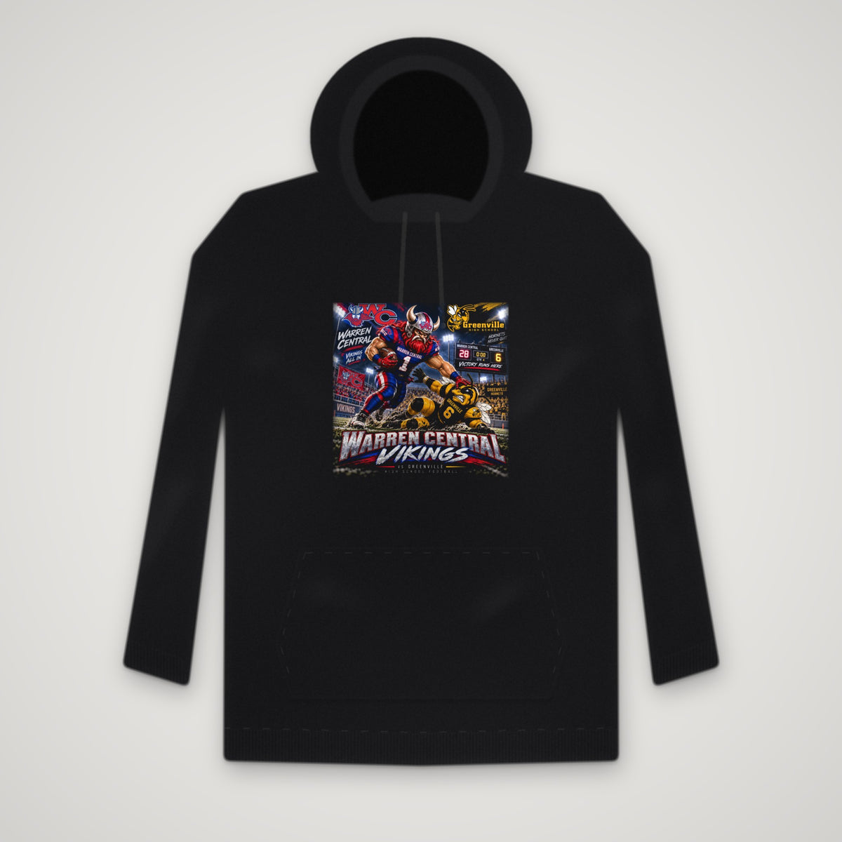 Warren Central Vikings: Rivalry Night – Hoodie – Black