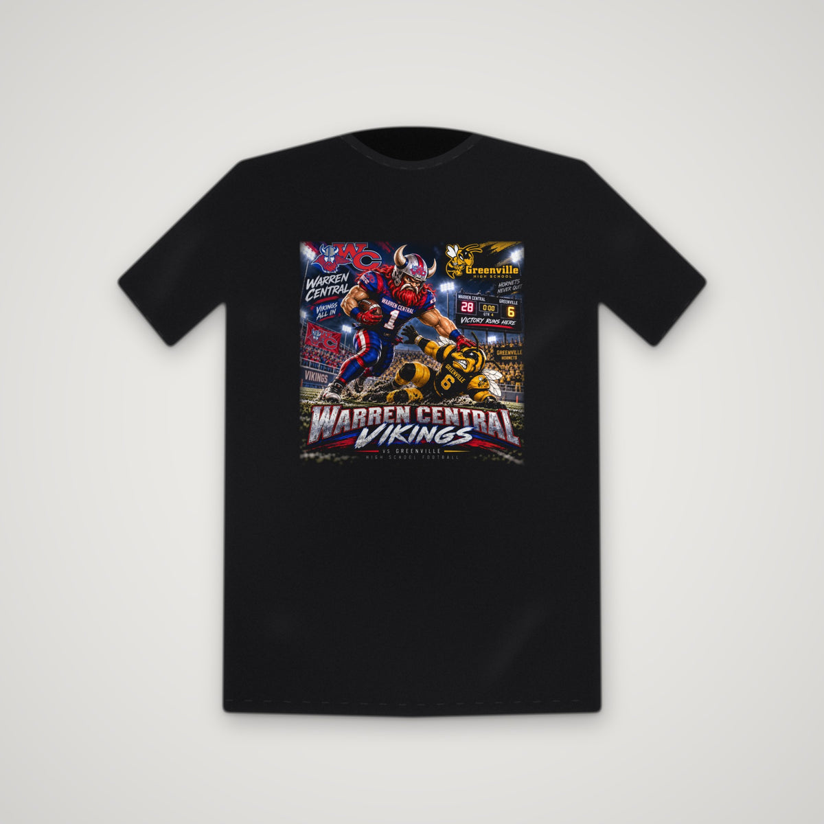 Warren Central Vikings: Rivalry Night – Tee – Black