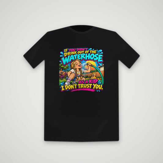 Raised On The Waterhose: Blonde – Tee – Black